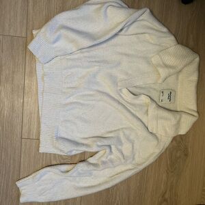 Collar pull over sweater in white from Abercrombie